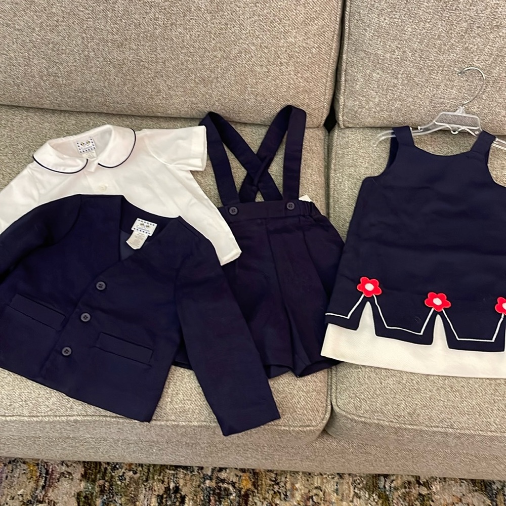 Brand new twin, set size 3T for boy and girl  Florence Eiseman